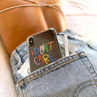 Free Shipping-"I DON'T CARE" PHONE CASE - Thumbnail 2