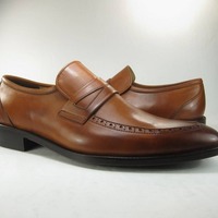 Handmade Brown Leather Moccasin Wedding Shoes - Thumbnail 1