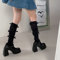 Japanese Sexy Bow Transparent Tights Stockings Socks - Thumbnail 7