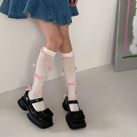 Japanese Sexy Bow Transparent Tights Stockings Socks - Thumbnail 1