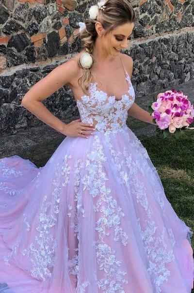 Charming Mermaid Backless Long Prom Dress WIth Lace Appliques