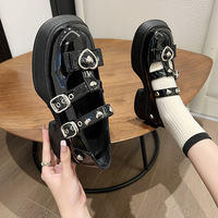 JK Heart Strapy Mary Jane Shoes - Thumbnail 3