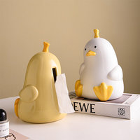 Cute duck ceramic tissue box - Thumbnail 5