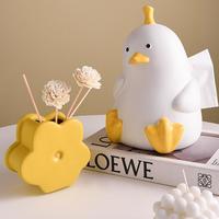 Cute duck ceramic tissue box - Thumbnail 1