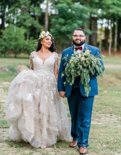 Vintage Long Sleeve Plus Size Lace Wedding Dress