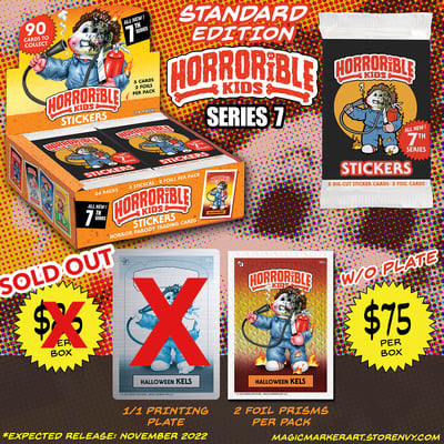 Standard edition horrorible kids - series 7 trading cards - 24 pack box - Thumbnail 4