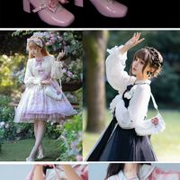 Sweet Heart Dream Rose Flower Shoulder White & Pink Underarm Bag - Thumbnail 7