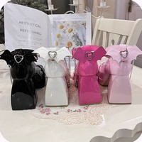 Punk Devil Wings Cross Heart Silver Chains Japanese High Heels Mary Jane Shoes - Thumbnail 6