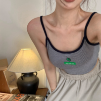 Smiley Apple Striped Cami Top - Thumbnail 4
