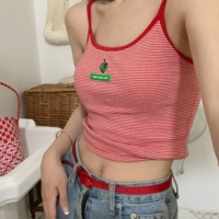 Smiley Apple Striped Cami Top - Thumbnail 7