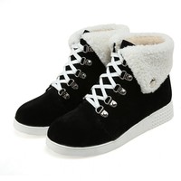 New warm plush snow boots short boots - Thumbnail 7