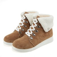 New warm plush snow boots short boots - Thumbnail 9