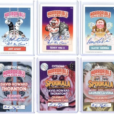 Horrorible kids david howard thornton & lauren lavera - celebrity auto cards