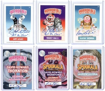 Horrorible Kids DAVID HOWARD THORNTON & LAUREN LAVERA - CELEBRITY AUTO Cards