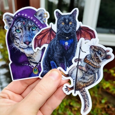 "mythical creatures" sticker pack