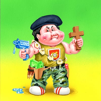 Armed alan / jammin' jamison final art - horrorible kids - series 7 2022