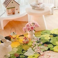 Forest Home Deam Garden Nature Plant Soft Mat Moss Rugs Carpets Decor - Thumbnail 1