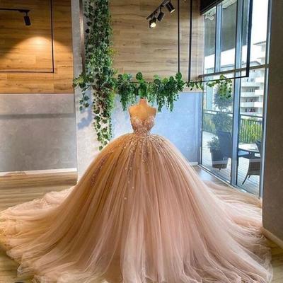 Vintage ball gown pink prom dresses quinceanera dresses - Thumbnail 2