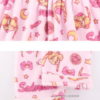 Cute Sailor Moon Coral Fleece Pajamas Thickened Warm Home Clothes - Thumbnail 6