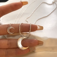 Wandering Moon in the Night Sky Necklaces Pendants - Thumbnail 3