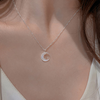 Wandering Moon in the Night Sky Necklaces Pendants - Thumbnail 2