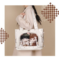 Gothic Goth Punk Rock Girl Black White Silver Holographic Skull Chains Shoulder Bag - Thumbnail 8