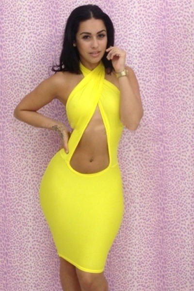 Open yellow Barbie dress