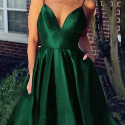 Simple dark green short prom dress homecoming dress - Thumbnail 2