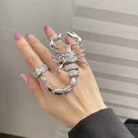 Metal Scorpion Finger Ring - Thumbnail 1