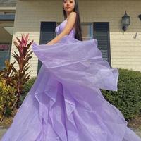 New Arrival A-Line V-Neck Prom Dresses - Thumbnail 1