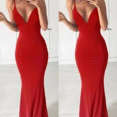 Sexy sleeveless mermaid long prom dress - Thumbnail 3
