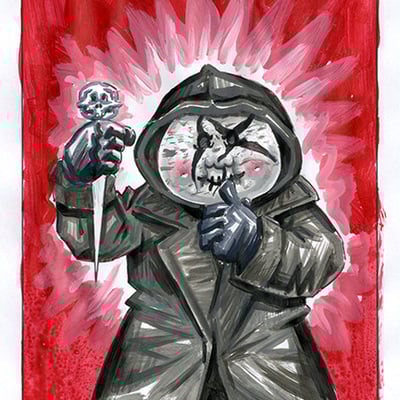 Silent spencer / bryce nine kills color rough - horrorible kids - series 7 2022 - Thumbnail 3