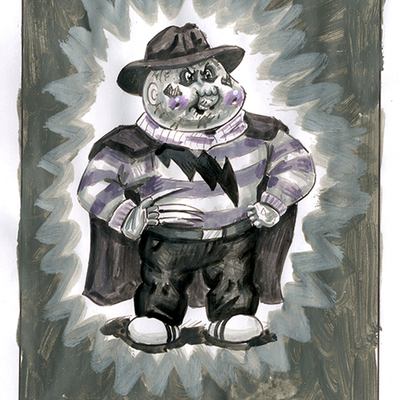 Super fred / ripped robert color rough - horrorible kids - series 7 2022 - Thumbnail 1