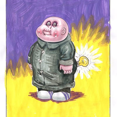 Fluorescent fester / charged charles color rough - horrorible kids - series 7 2022 - Thumbnail 4