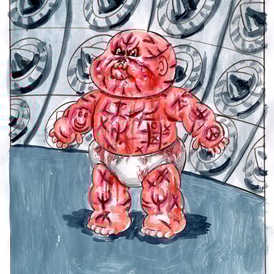 Evan horizon / sliced sam color rough - horrorible kids - series 7 2022 - Thumbnail 1