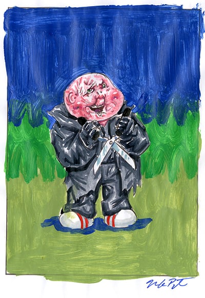 Crops STEVE / Burning BURT Color Rough - Horrorible Kids - Series 7 2022