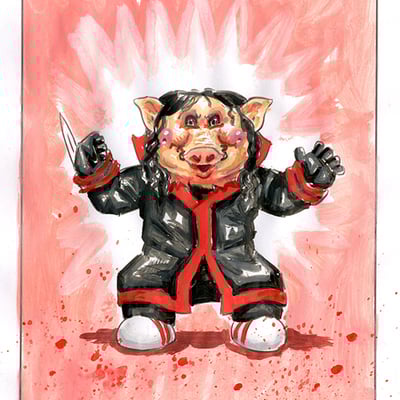 Tess little piggy/ swiney shawnee color rough - horrorible kids - series 7 2022