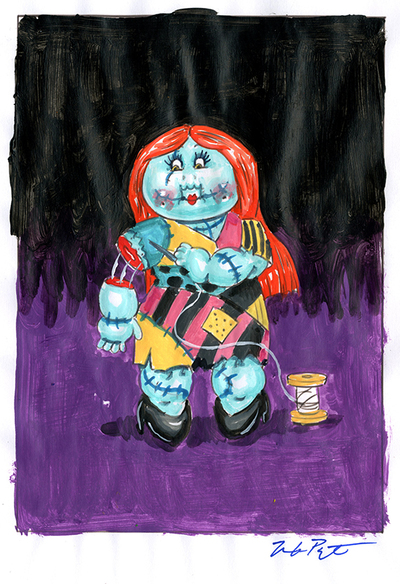 Sewin' SALLY / Crafty CATHY Color Rough - Horrorible Kids - Series 7 2022