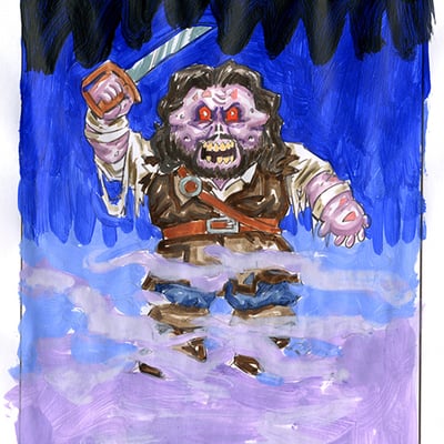 Blurry blake / foggy augie color rough - horrorible kids - series 7 2022