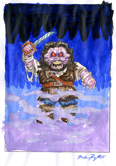 Blurry BLAKE / Foggy AUGIE Color Rough - Horrorible Kids - Series 7 2022