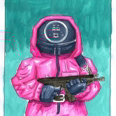 Squid james / school yardley color rough - slop culture kids - series 1 2022