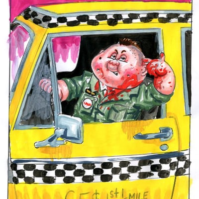 Renegade robert / taxiin' travis color rough - slop culture kids - series 1 2022