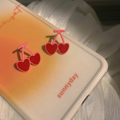 Sweet cherry earrings