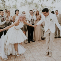 Two Piece Wedding Dresses Bridal Gown Hi Low Lace - Thumbnail 1