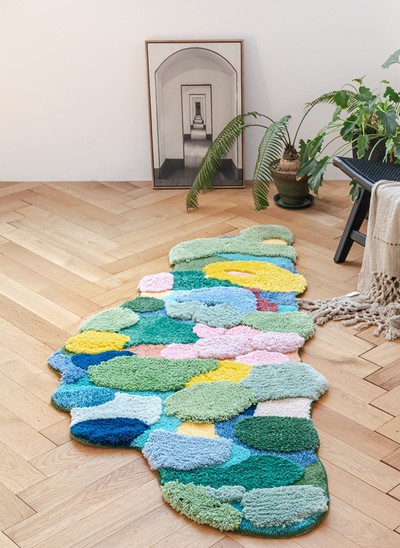 River Forest Valley Flower Nature Soft Mat Moss Rugs Carpets Decor