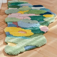 River Forest Valley Flower Nature Soft Mat Moss Rugs Carpets Decor - Thumbnail 1