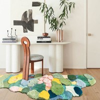 River Forest Valley Flower Nature Soft Mat Moss Rugs Carpets Decor - Thumbnail 4