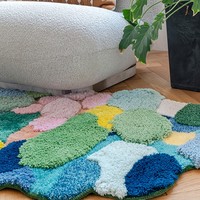 River Forest Valley Flower Nature Soft Mat Moss Rugs Carpets Decor - Thumbnail 6