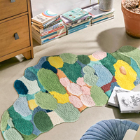 River Forest Valley Flower Nature Soft Mat Moss Rugs Carpets Decor - Thumbnail 7