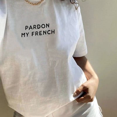Free Shipping-PARDON MY FRENCH TEE